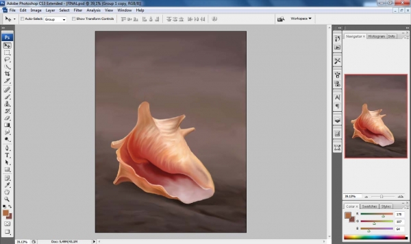 Creation of The lonely Conch...: Step 7